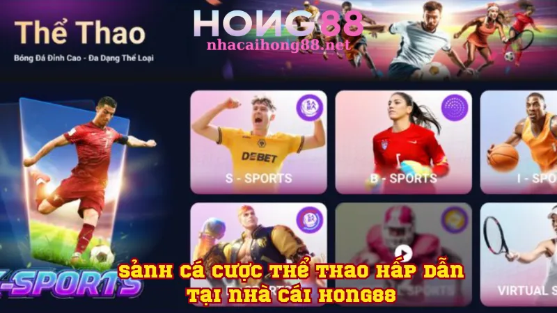 Sảnh cá cược thể thao hấp dẫn tại nhà cái Hong88